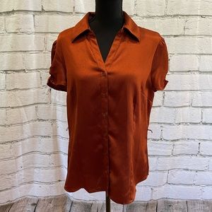 Versatile blouse stunning fall color